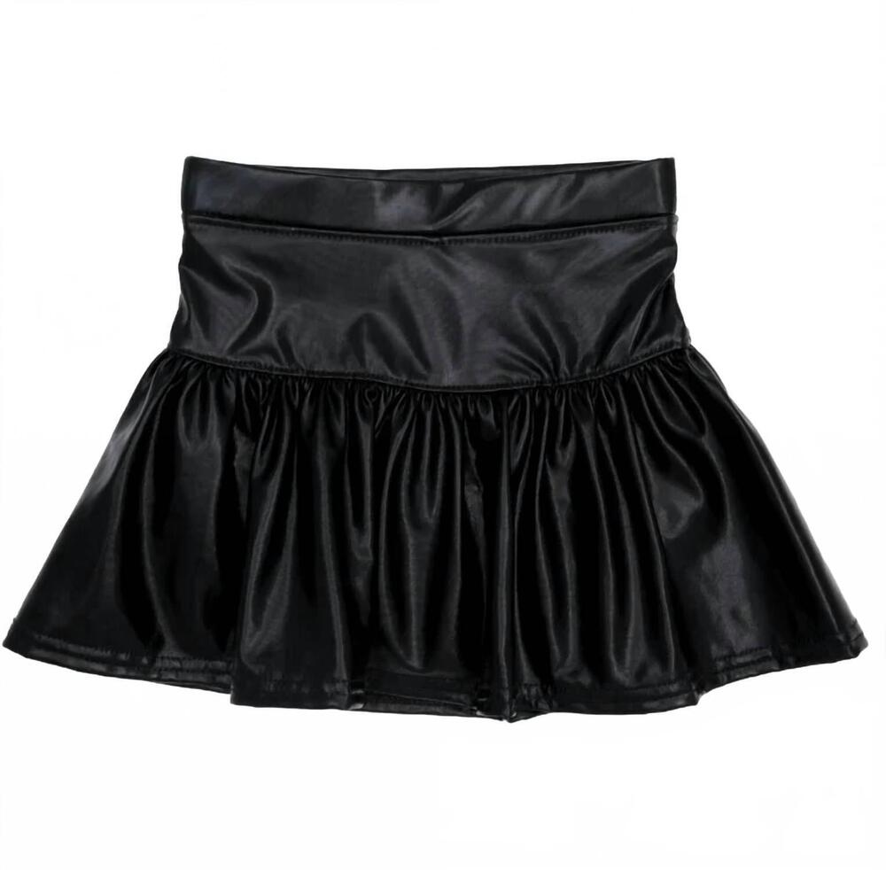 NEW AZARHIA girls gathered skort in black
